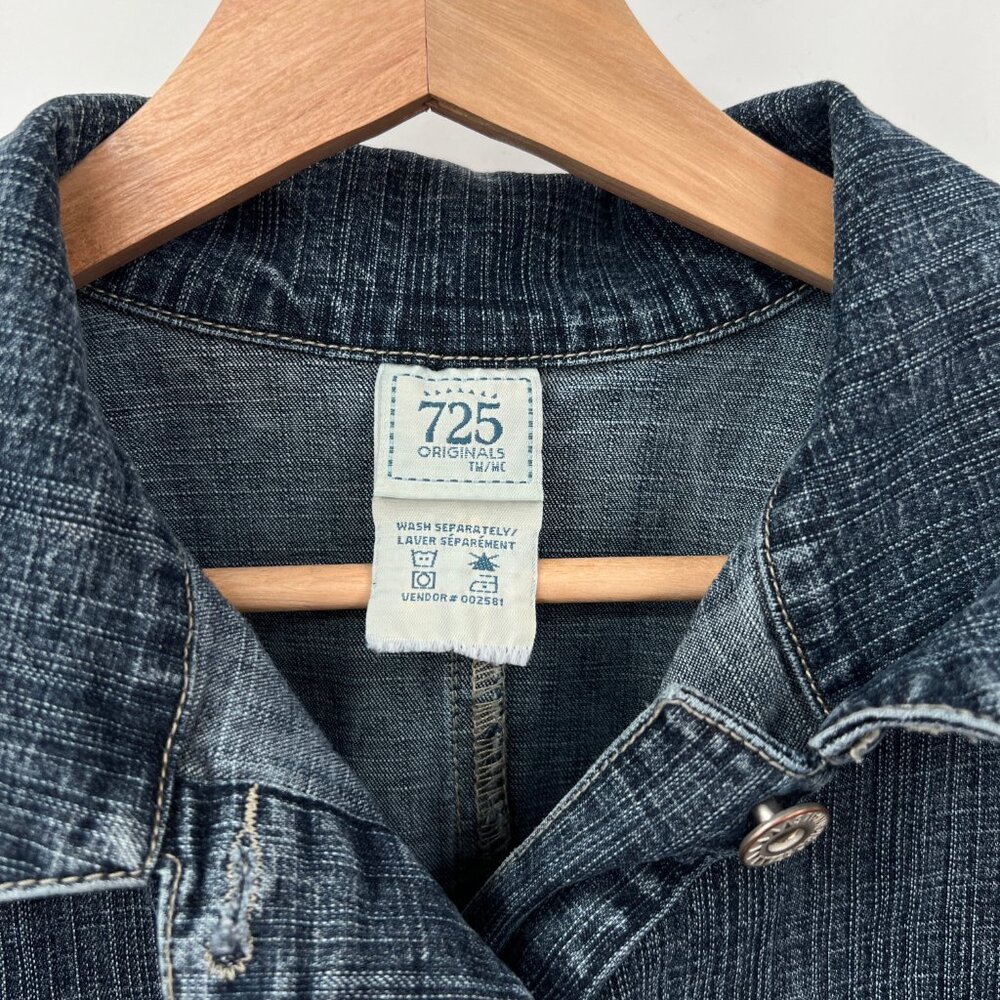 Y2K 725 Denim Long Sleeves Mini Dress - Picture 2 of 5